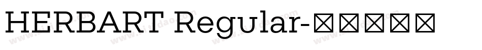 HERBART Regular字体转换